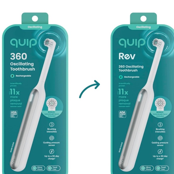 quip 360 Oscillating Rechargeable Electric Toothbrush + Travel Case - Picture 5 of 16